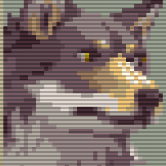 Aware Wolf Avatar